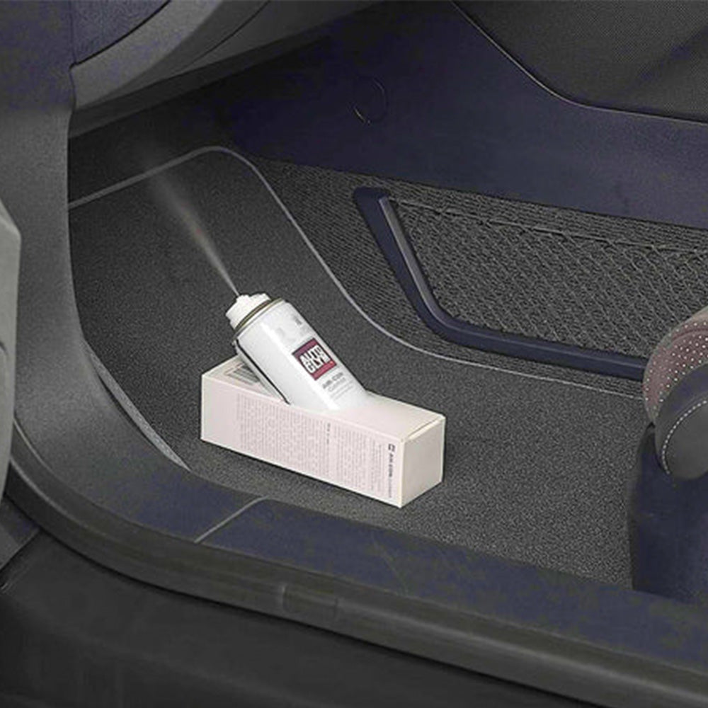 Autoglym air con cleaner sitting inside car