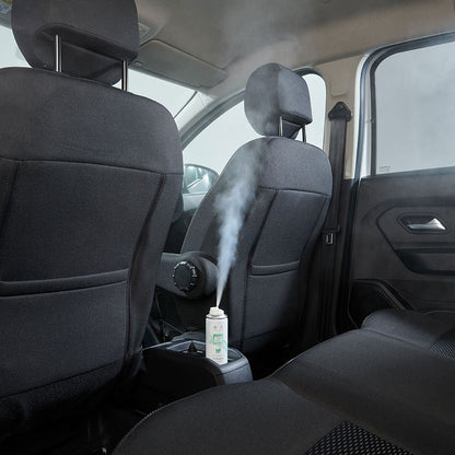 Autoglym Spearmint Fogger spraying inside car