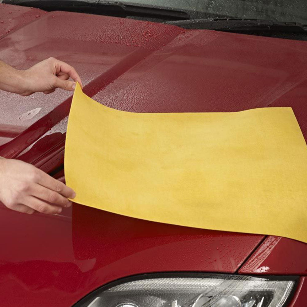 using Autoglym Aqua Dry Chamois to dry car exterior