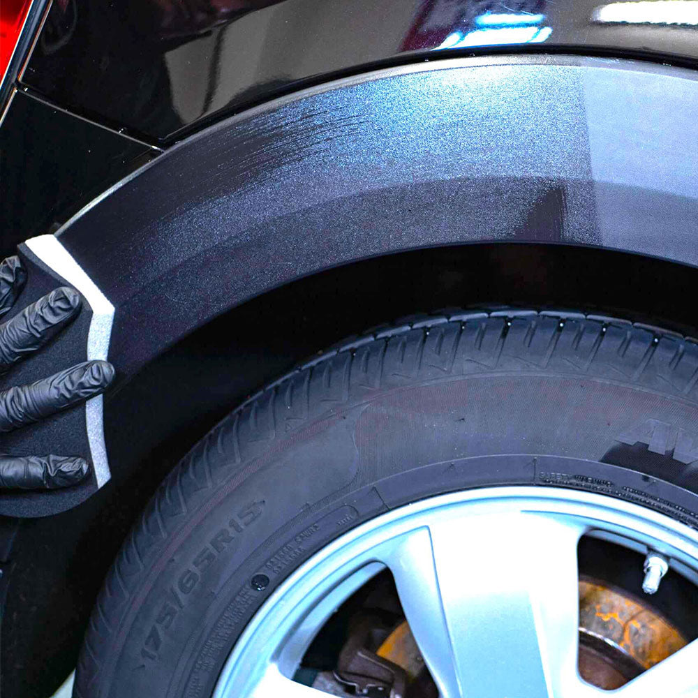 Autoglym Bumper Trim Gel applied to plastic trim on vehicle