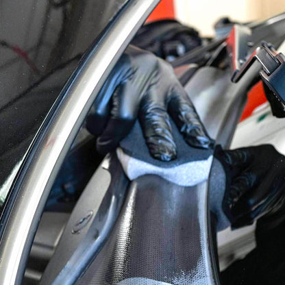 Autoglym Bumper Trim Gel applied to vehicle