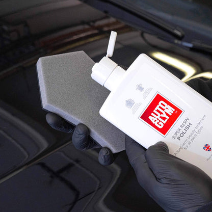 apply Autoglym Super Resin Polish to sponge