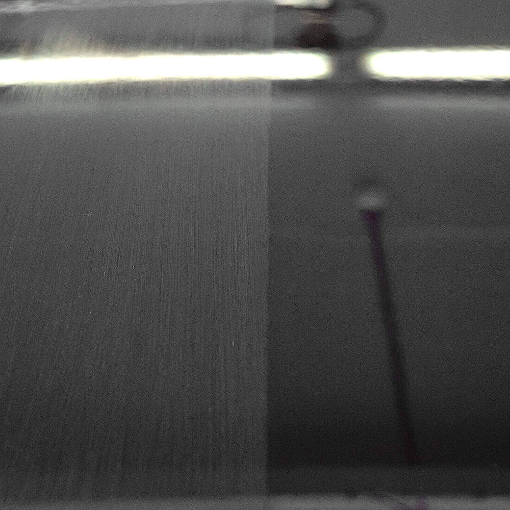 close up before and after using Autoglym Super Resin Polish