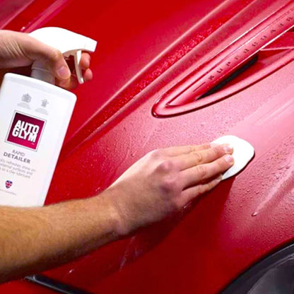 using autoglym rapid detailer to clean car