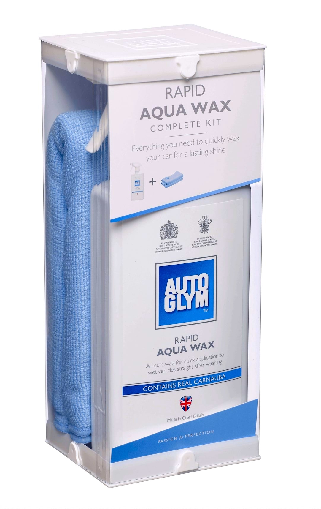 Autoglym Rapid Aqua Wax kit in packaging