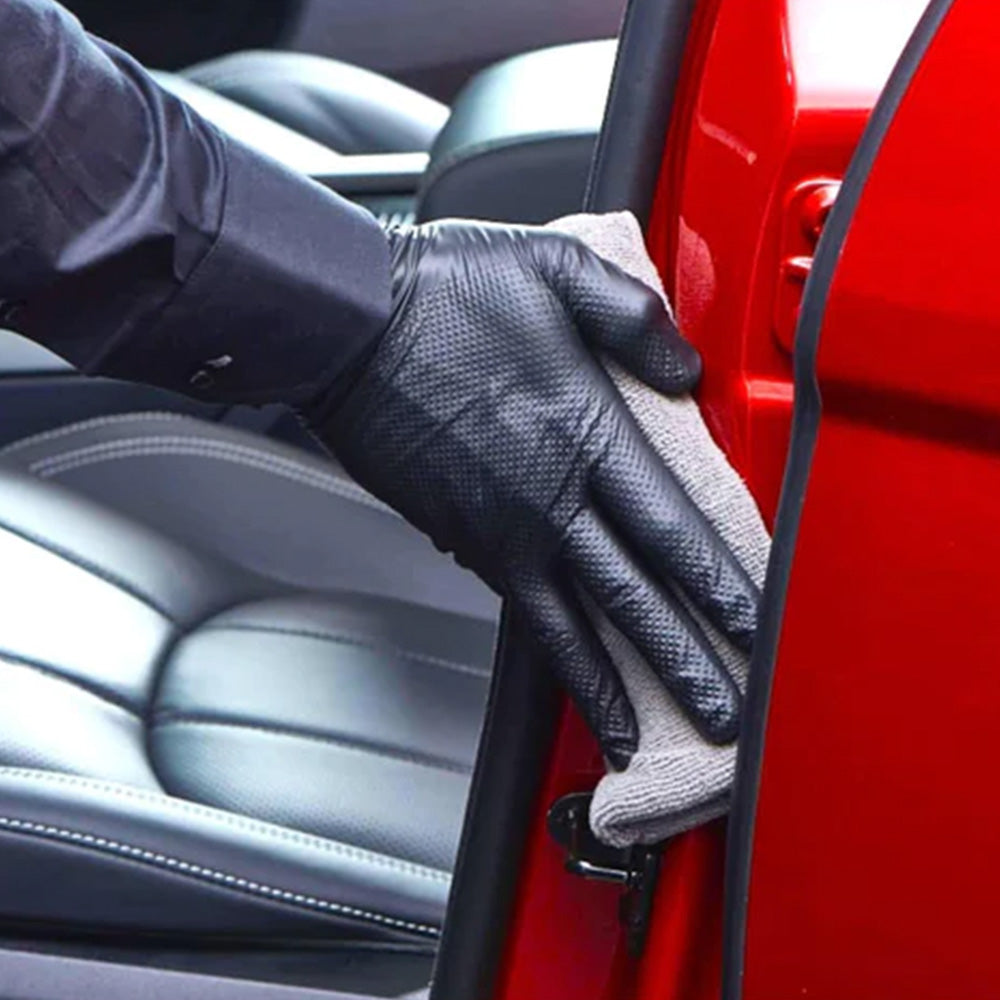 wiping Autoglym Instant Show Shine on car paintwork
