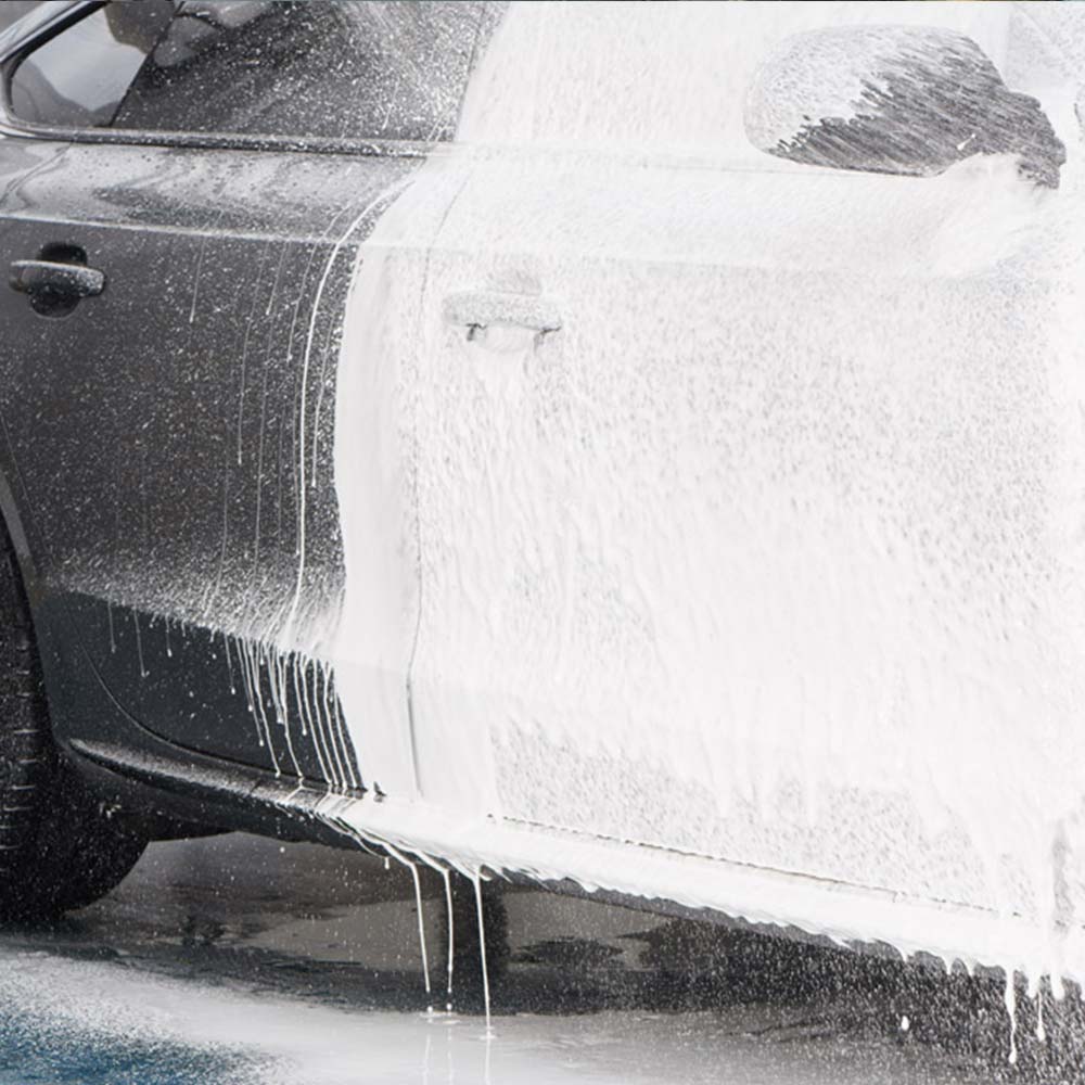 autoglym advanced tfr foaming on car