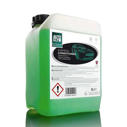auto glym bodywork shampoo and conditioner 5 litre container