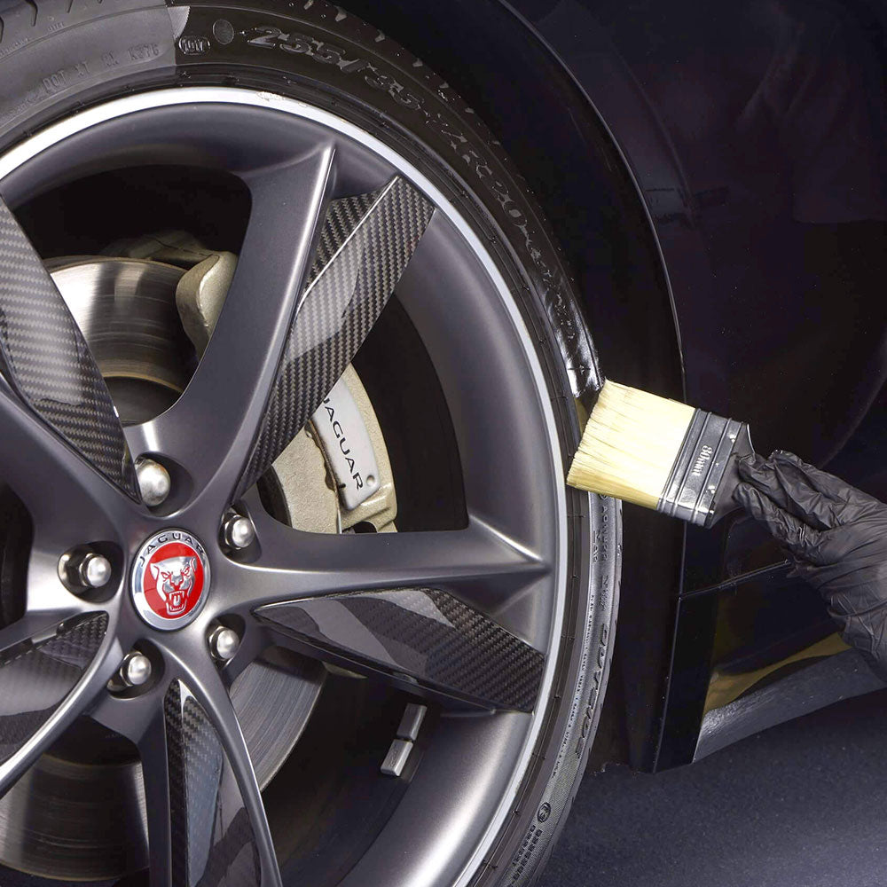 autoglym high gloss shining on tyre