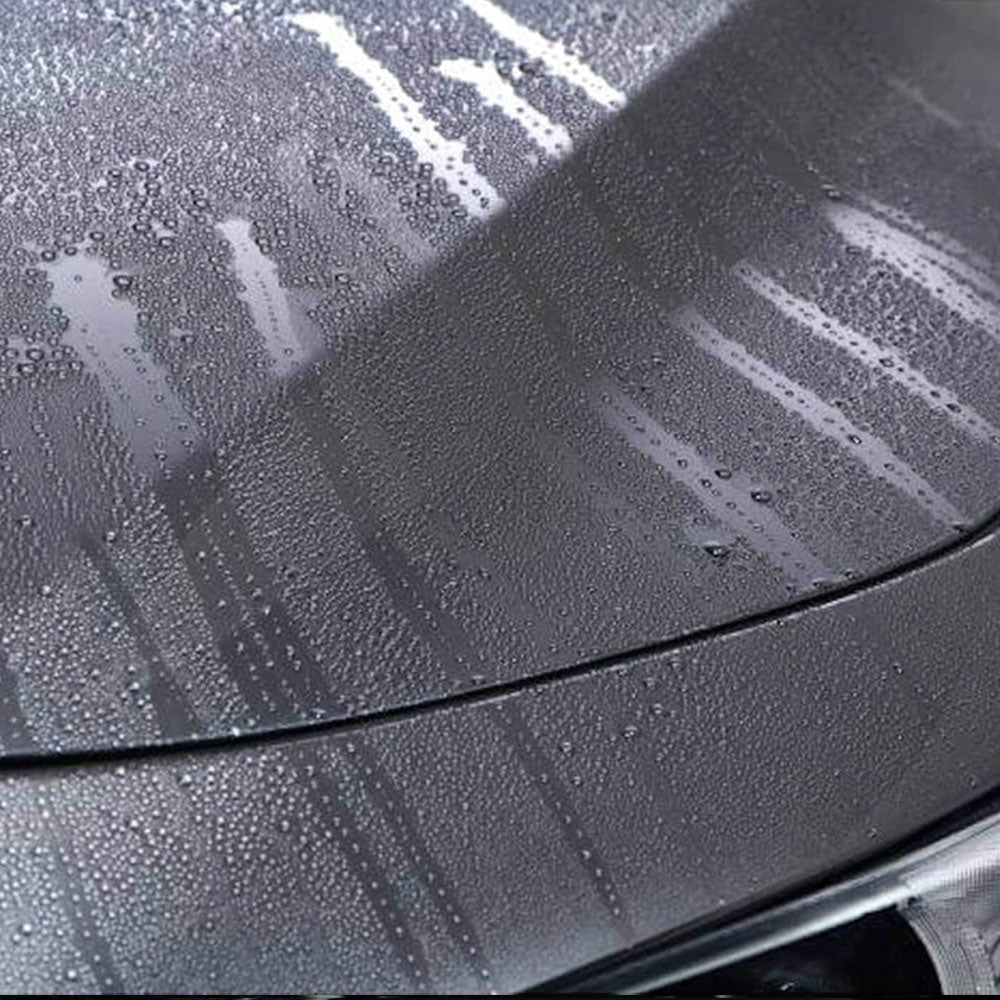 water beading off car exterior
